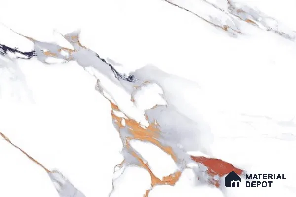 Marble Look Wall Tile TL 08850 B | Glossy Finish 18 x 12 inch Ceramic Tile - 7 mm | Suitable For Kitchen & Bathroom