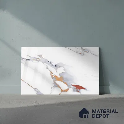 Marble Look Wall Tile TL 08850 B | Glossy Finish 18 x 12 inch Ceramic Tile - 7 mm | Suitable For Kitchen & Bathroom