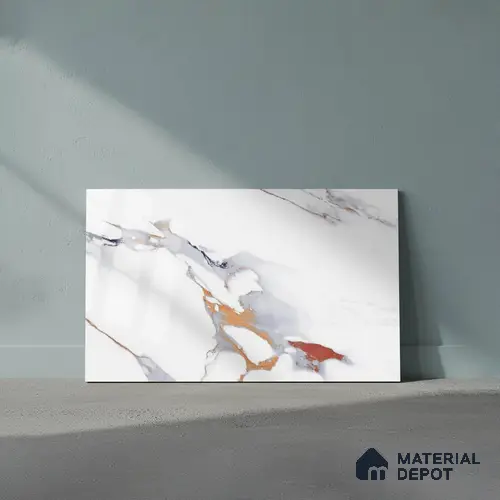 Marble Look Wall Tile TL 08850 B | Glossy Finish 18 x 12 inch Ceramic Tile - 7 mm | Suitable For Kitchen & Bathroom