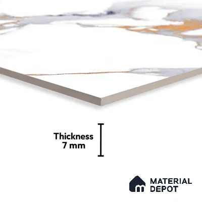 Marble Look Wall Tile TL 08850 B | Glossy Finish 18 x 12 inch Ceramic Tile - 7 mm | Suitable For Kitchen & Bathroom