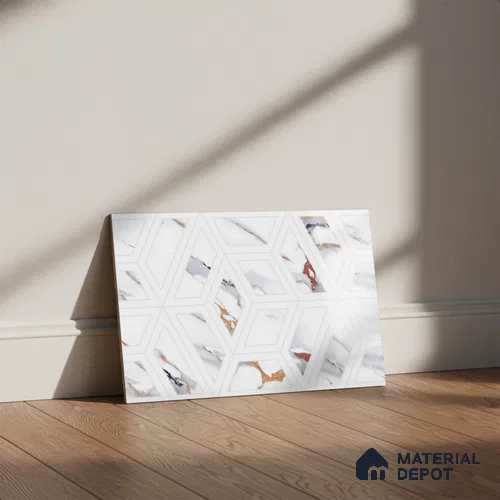 Highlighter Look Wall Tile TL 08850 | Glossy Finish 18 x 12 inch Ceramic Tile - 7 mm | Suitable For Kitchen & Bathroom