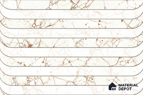 Highlighter Look Wall Tile TL 08844 B | Glossy Finish 18 x 12 inch Ceramic Tile - 7 mm | Suitable For Kitchen & Bathroom