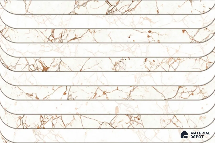 Highlighter Look Wall Tile TL 08844 B | Glossy Finish 18 x 12 inch Ceramic Tile - 7 mm | Suitable For Kitchen & Bathroom