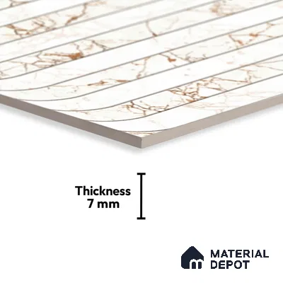 Highlighter Look Wall Tile TL 08844 B | Glossy Finish 18 x 12 inch Ceramic Tile - 7 mm | Suitable For Kitchen & Bathroom
