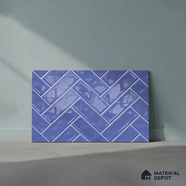 Faux Subway Look Wall Tile TL 08871 B | Glossy Finish 18 x 12 inch Ceramic Tile - 7 mm | Suitable For Kitchen & Bathroom