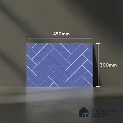 Faux Subway Look Wall Tile TL 08871 B | Glossy Finish 18 x 12 inch Ceramic Tile - 7 mm | Suitable For Kitchen & Bathroom