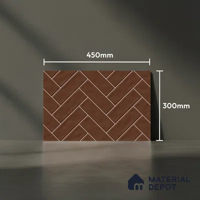Faux Subway Look Wall Tile TL 08871 C | Glossy Finish 18 x 12 inch Ceramic Tile - 7 mm | Suitable For Kitchen & Bathroom