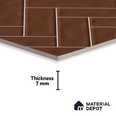 Faux Subway Look Wall Tile TL 08871 C | Glossy Finish 18 x 12 inch Ceramic Tile - 7 mm | Suitable For Kitchen & Bathroom