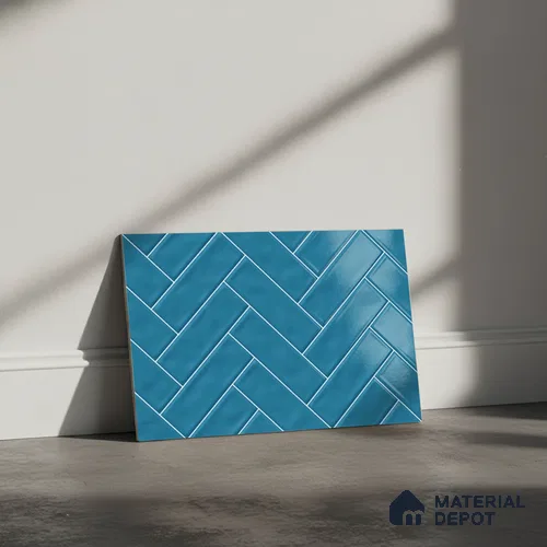 Faux Subway Look Wall Tile TL 08871 D | Glossy Finish 18 x 12 inch Ceramic Tile - 7 mm | Suitable For Kitchen & Bathroom