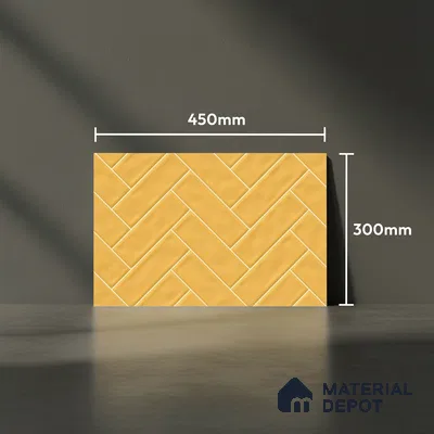 Faux Subway Look Wall Tile TL 08871 E | Glossy Finish 18 x 12 inch Ceramic Tile - 7 mm | Suitable For Kitchen & Bathroom