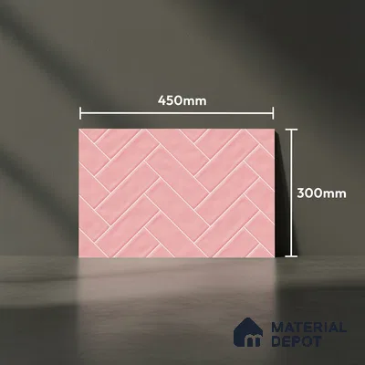 Faux Subway Look Wall Tile TL 08871 F | Glossy Finish 18 x 12 inch Ceramic Tile - 7 mm | Suitable For Kitchen & Bathroom