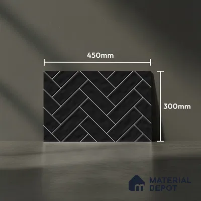 Faux Subway Look Wall Tile TL 08871 | Glossy Finish 18 x 12 inch Ceramic Tile - 7 mm | Suitable For Kitchen & Bathroom
