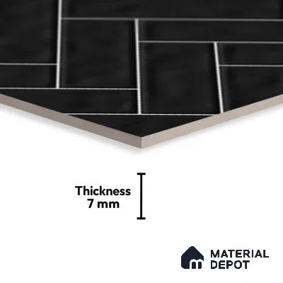 Faux Subway Look Wall Tile TL 08871 | Glossy Finish 18 x 12 inch Ceramic Tile - 7 mm | Suitable For Kitchen & Bathroom