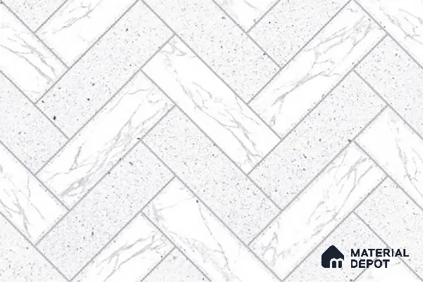 Faux Subway Look Wall Tile TL 08853 B | Glossy Finish 18 x 12 inch Ceramic Tile - 7 mm | Suitable For Kitchen & Bathroom