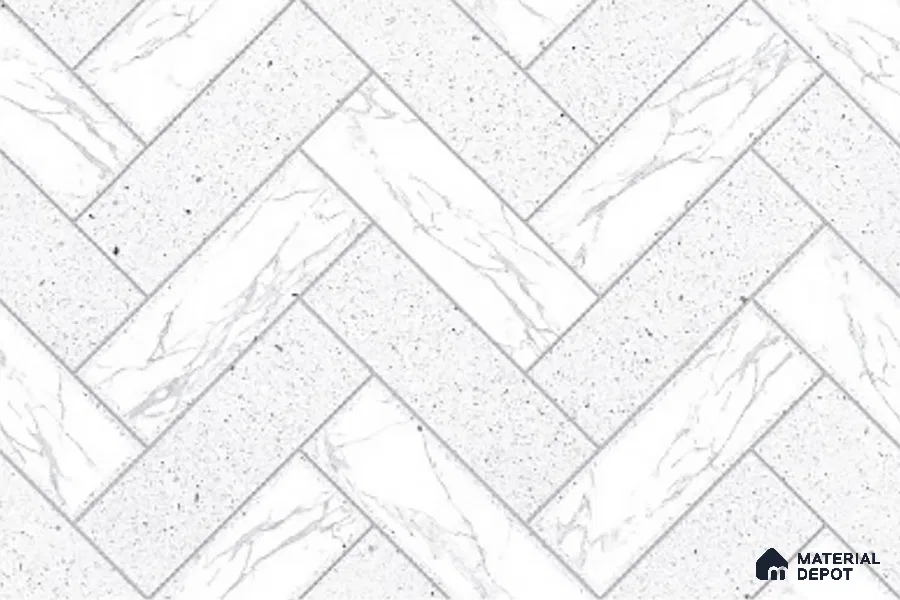 Faux Subway Look Wall Tile TL 08853 B | Glossy Finish 18 x 12 inch Ceramic Tile - 7 mm | Suitable For Kitchen & Bathroom