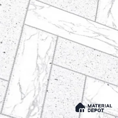 Faux Subway Look Wall Tile TL 08853 B | Glossy Finish 18 x 12 inch Ceramic Tile - 7 mm | Suitable For Kitchen & Bathroom