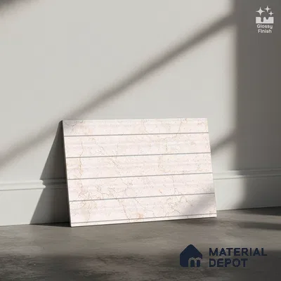 Patterned Look Wall Tile TL 08867 | Glossy Finish 18 x 12 inch Ceramic Tile - 7 mm | Suitable For Kitchen & Bathroom