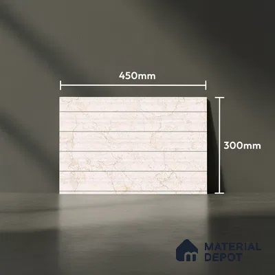 Patterned Look Wall Tile TL 08867 | Glossy Finish 18 x 12 inch Ceramic Tile - 7 mm | Suitable For Kitchen & Bathroom