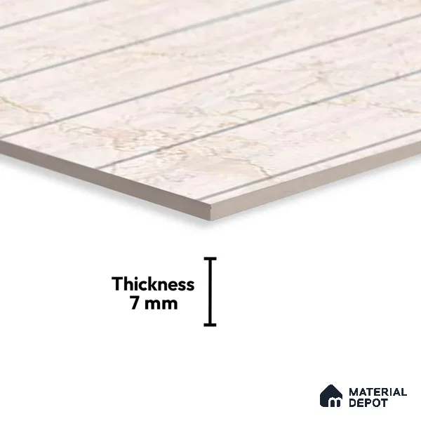 Patterned Look Wall Tile TL 08867 | Glossy Finish 18 x 12 inch Ceramic Tile - 7 mm | Suitable For Kitchen & Bathroom