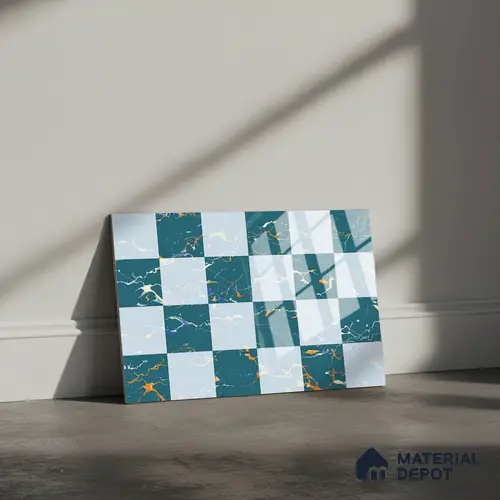Highlighter Look Wall Tile TL 08843 B | Glossy Finish 18 x 12 inch Ceramic Tile - 7 mm | Suitable For Kitchen & Bathroom