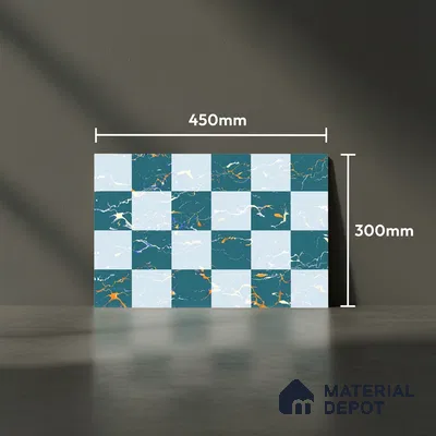 Highlighter Look Wall Tile TL 08843 B | Glossy Finish 18 x 12 inch Ceramic Tile - 7 mm | Suitable For Kitchen & Bathroom