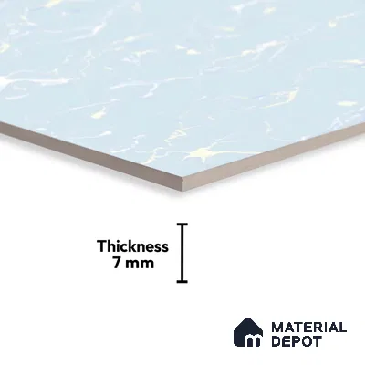 Marble Look Wall Tile TL 08843 C | Glossy Finish 18 x 12 inch Ceramic Tile - 7 mm | Suitable For Kitchen & Bathroom