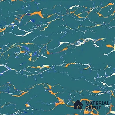 Marble Look Floor Tile TL 08843 D | Matte Finish 12 x 12 inch Ceramic Tile - 7 mm | Suitable For Kitchen, Bathroom, Bedroom & Office