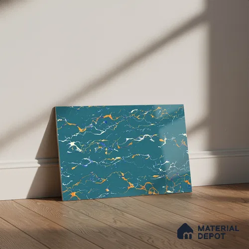 Marble Look Wall Tile TL 08843 | Glossy Finish 18 x 12 inch Ceramic Tile - 7 mm | Suitable For Kitchen & Bathroom