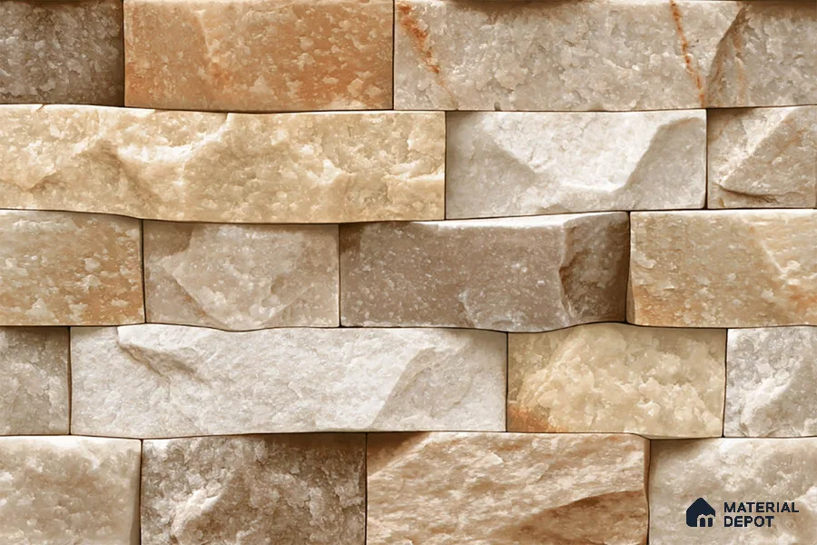 Stone Look Wall Tile TL 08877 | Glossy Finish 18 x 12 inch Ceramic Tile - 7 mm | Suitable For Kitchen & Bathroom