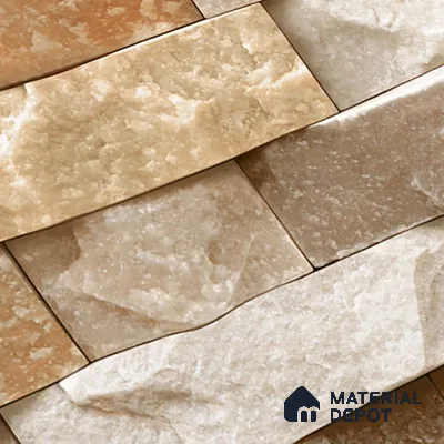 Stone Look Wall Tile TL 08877 | Glossy Finish 18 x 12 inch Ceramic Tile - 7 mm | Suitable For Kitchen & Bathroom