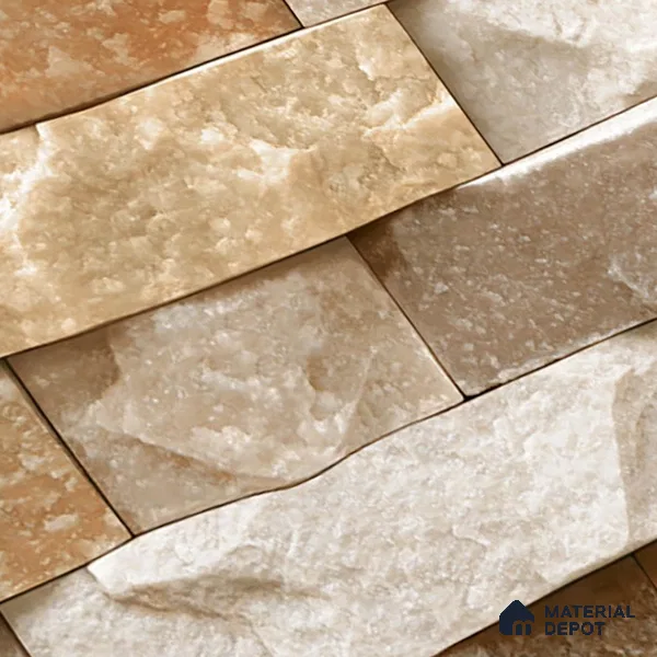 Stone Look Wall Tile TL 08877 | Glossy Finish 18 x 12 inch Ceramic Tile - 7 mm | Suitable For Kitchen & Bathroom