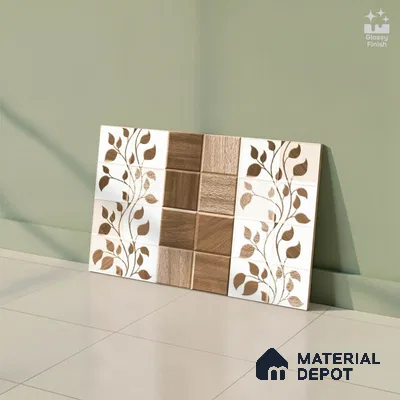 Highlighter Look Wall Tile TL 08852 B | Glossy Finish 18 x 12 inch Ceramic Tile - 7 mm | Suitable For Kitchen & Bathroom