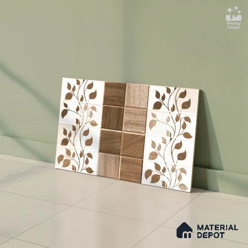 Highlighter Look Wall Tile TL 08852 B | Glossy Finish 18 x 12 inch Ceramic Tile - 7 mm | Suitable For Kitchen & Bathroom