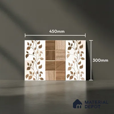 Highlighter Look Wall Tile TL 08852 B | Glossy Finish 18 x 12 inch Ceramic Tile - 7 mm | Suitable For Kitchen & Bathroom