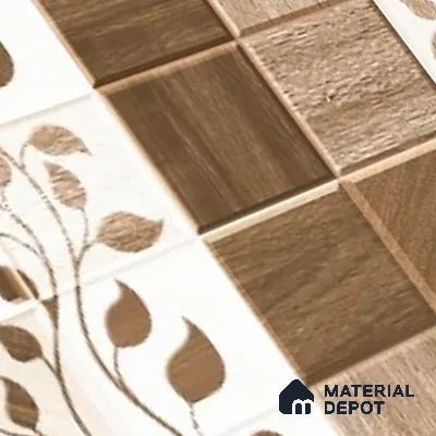 Highlighter Look Wall Tile TL 08852 B | Glossy Finish 18 x 12 inch Ceramic Tile - 7 mm | Suitable For Kitchen & Bathroom