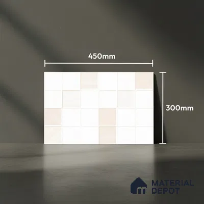 Wood Look Wall Tile TL 08852 C | Glossy Finish 18 x 12 inch Ceramic Tile - 7 mm | Suitable For Kitchen & Bathroom