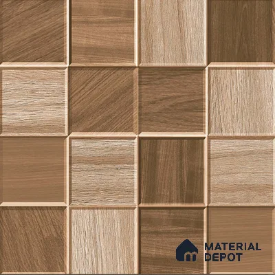 Wood Look Floor Tile TL 08852 D | Matte Finish 12 x 12 inch Ceramic Tile - 7 mm | Suitable For Kitchen, Bathroom, Bedroom & Office