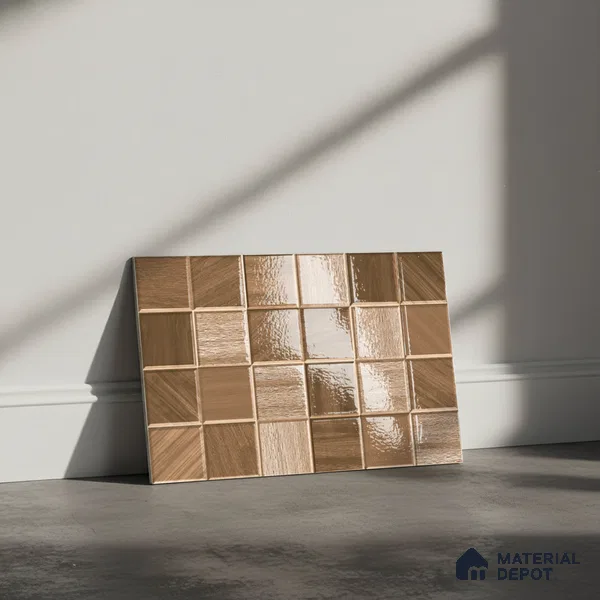 Wood Look Wall Tile TL 08852 | Glossy Finish 18 x 12 inch Ceramic Tile - 7 mm | Suitable For Kitchen & Bathroom