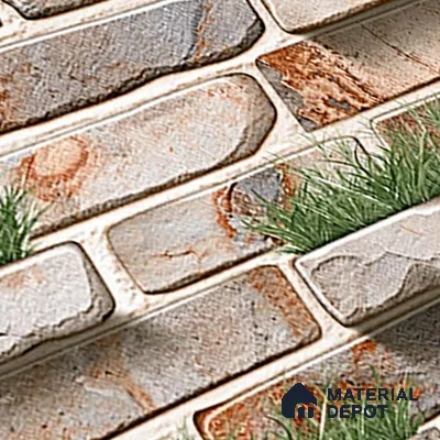Stone Look Wall Tile TL 08873 | Glossy Finish 18 x 12 inch Ceramic Tile - 7 mm | Suitable For Kitchen & Bathroom