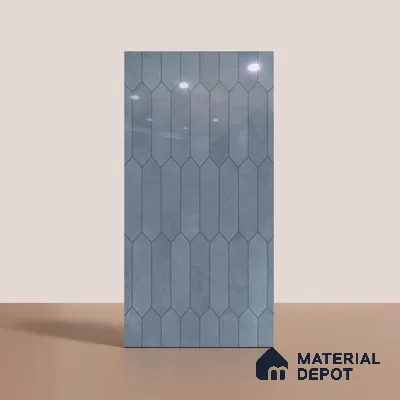 Faux Subway Look Wall & Floor Tile TL 08998 | Glossy Finish 4 ft x 2 ft Vitrified Tile - 9 mm | Suitable For Kitchen, Bathroom & Dining Area