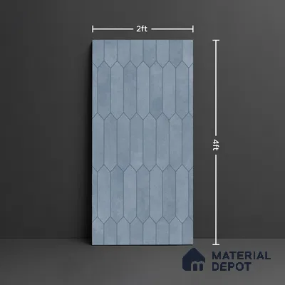 Faux Subway Look Wall & Floor Tile TL 08998 | Glossy Finish 4 ft x 2 ft Vitrified Tile - 9 mm | Suitable For Kitchen, Bathroom & Dining Area