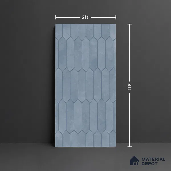 Faux Subway Look Wall & Floor Tile TL 08998 | Glossy Finish 4 ft x 2 ft Vitrified Tile - 9 mm | Suitable For Kitchen, Bathroom & Dining Area