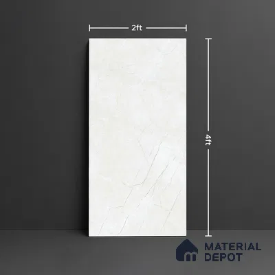 Stone Look Wall & Floor Tile TL 08886 | Glossy Finish 4 ft x 2 ft Vitrified Tile - 9 mm | Suitable For Kitchen, Bathroom, Bedroom & Office