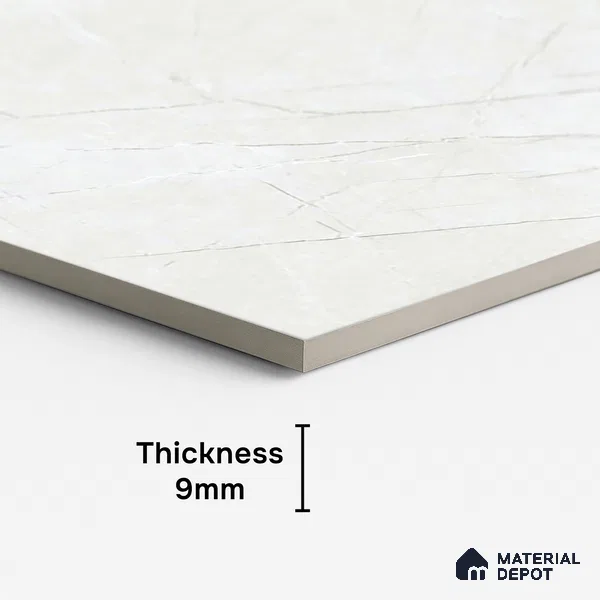 Stone Look Wall & Floor Tile TL 08886 | Glossy Finish 4 ft x 2 ft Vitrified Tile - 9 mm | Suitable For Kitchen, Bathroom, Bedroom & Office