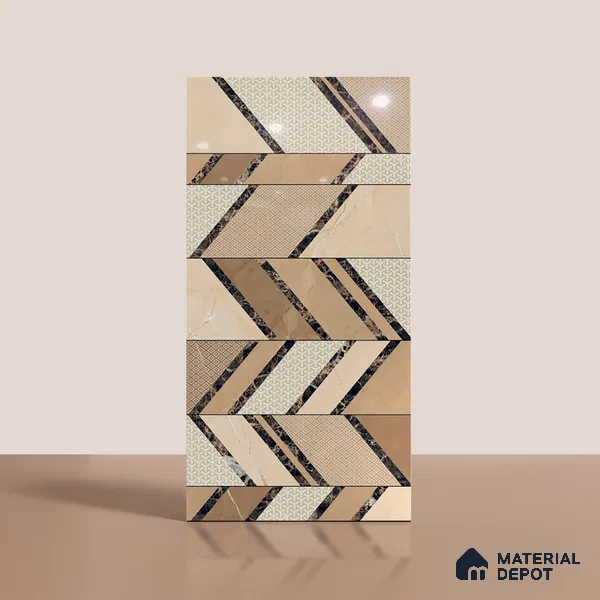 Highlighter Wall Tile TL 08984 | Glossy Finish 4 ft x 2 ft Vitrified Tile - 9 mm | Suitable For Bathroom, Accent/Feature Wall, Foyer