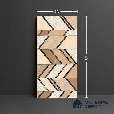 Highlighter Wall Tile TL 08984 | Glossy Finish 4 ft x 2 ft Vitrified Tile - 9 mm | Suitable For Bathroom, Accent/Feature Wall, Foyer