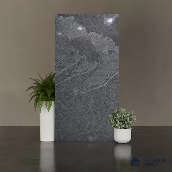 Marble Look Wall & Floor Tile TL 08888 | Glossy Finish 4 ft x 2 ft Vitrified Tile - 9 mm | Suitable For Kitchen, Bathroom, Bedroom & Office