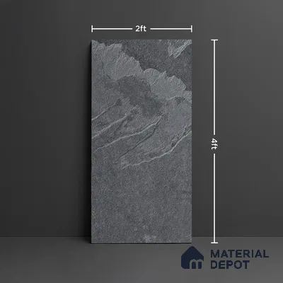 Marble Look Wall & Floor Tile TL 08888 | Glossy Finish 4 ft x 2 ft Vitrified Tile - 9 mm | Suitable For Kitchen, Bathroom, Bedroom & Office