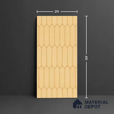 Faux Subway Look Wall & Floor Tile TL 09004 | Glossy Finish 4 ft x 2 ft Vitrified Tile - 9 mm | Suitable For Kitchen, Bathroom & Dining Area