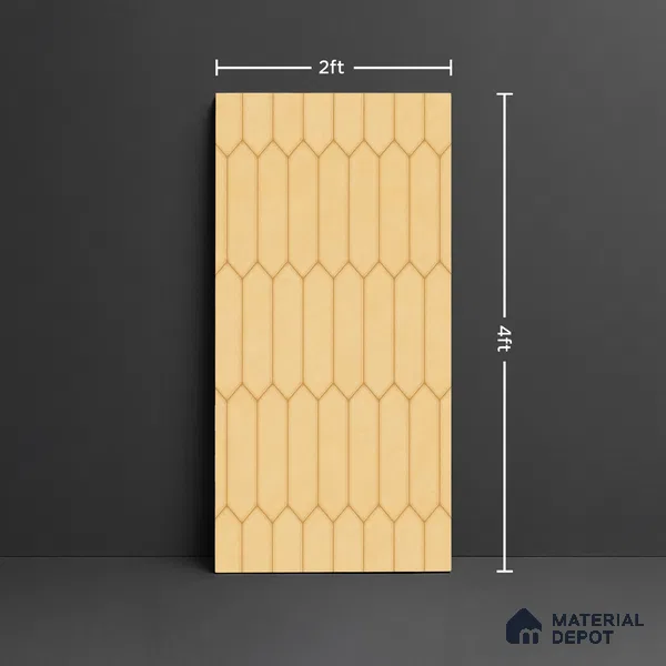 Faux Subway Look Wall & Floor Tile TL 09004 | Glossy Finish 4 ft x 2 ft Vitrified Tile - 9 mm | Suitable For Kitchen, Bathroom & Dining Area